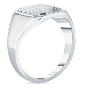 Sterling Silver Signet Ring, Size 9