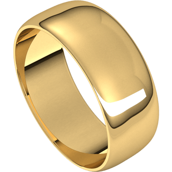 Precious Metal (No Stones) Wedding Bands  -  Men'