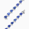 14K White Gold Tanzanite Tennis Bracelet