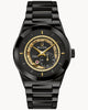 Men's Bulova Modern Millenia Black IP Automatic Ceramic Watch with Black Skeleton Dial