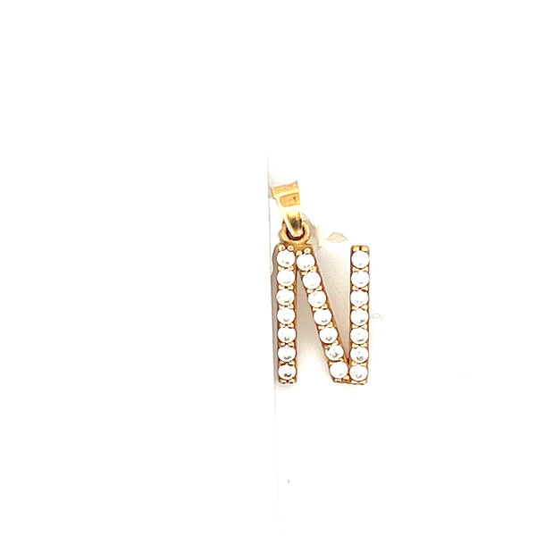 10k Yellow Gold N initial