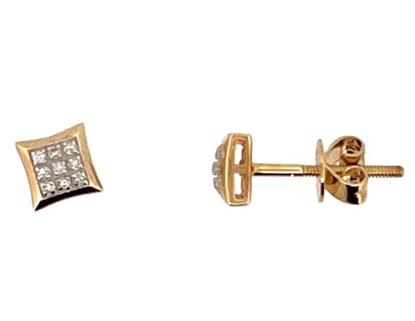 Yellow 10 Karat Stud Earrings