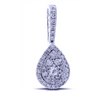 White 14 Karat Drop Pendant Wi