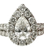 Lady's White 14 Karat Halo Wed