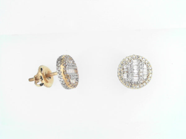 Yellow 10 Karat Stud Earrings