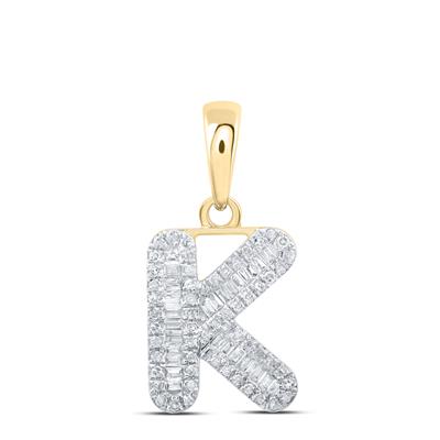 Yellow 10 Karat Initial Pendan