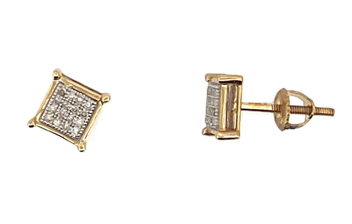 Yellow 10 Karat Stud Earrings