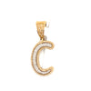 Yellow 10 Karat Initial Pendan