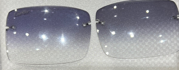 Clear to Blue Cartier Lenses