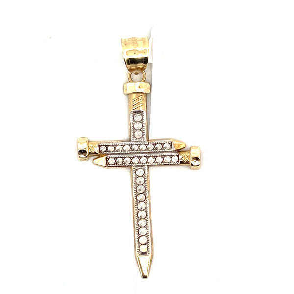 Two-Tone 10 Karat Religious Ch