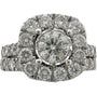 Lady's White 10 Karat Halo Wed