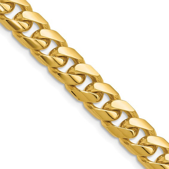 Yellow 10 Karat Diamond Cut Chain Length 22