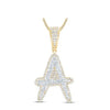 Yellow 10 Karat Initial Pendan