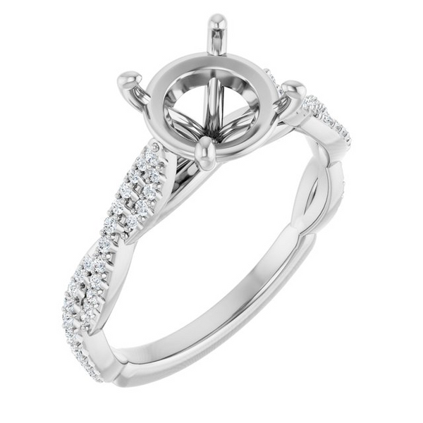LAB Diamond Semi-Mount Ring