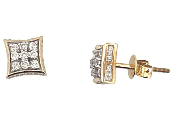 Yellow 10 Karat Stud Earrings