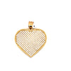 Yellow 10 Karat Heart Charm