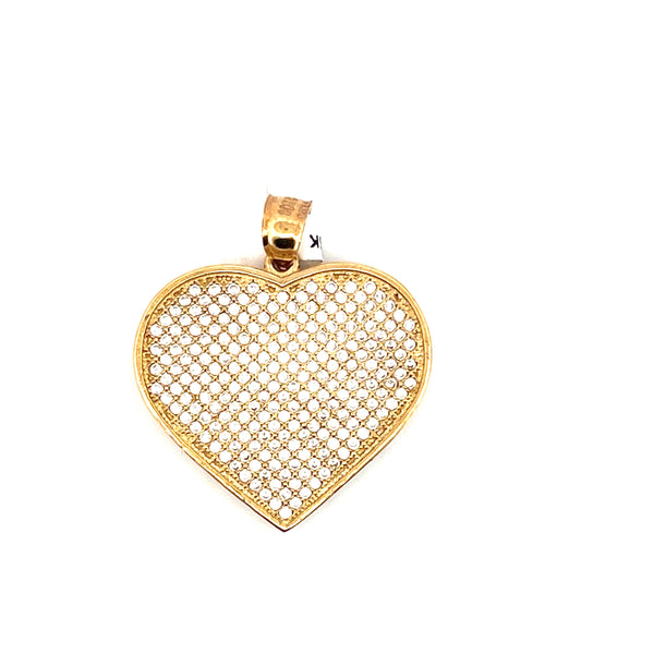 Yellow 10 Karat Heart Charm