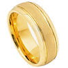 Tungsten Yellow Wedding Band 8mm