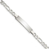 White Silver ID Bracelet
