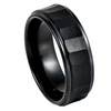 Tungsten Black Wedding Band 8mm