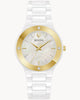 Bulova Modern Millenia Diamond Accent Two-Tone Ceramic Watch with Mother-of-Pearl Dial