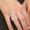 10k Rose Gold Micro Pavé Engagment ring