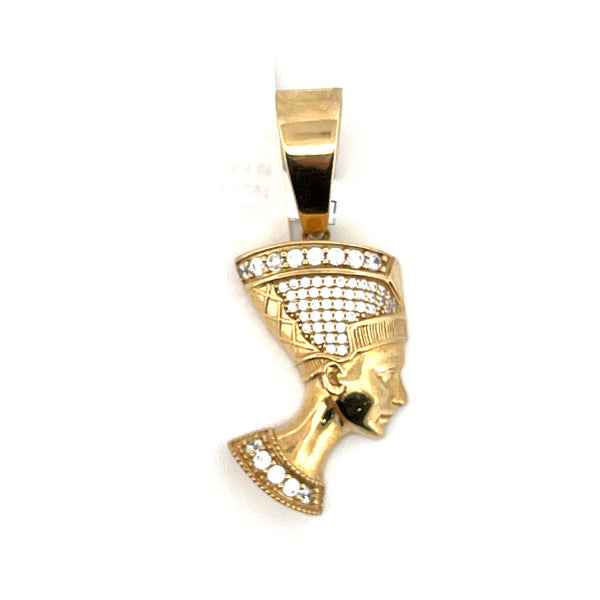 White 10 Karat Hip Hop Charm