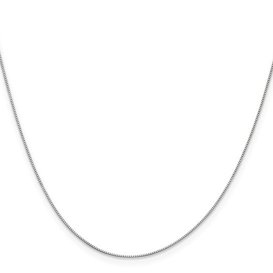 10k White Gold box chain 24 inch
