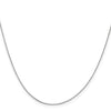 10k White Gold Box Chain Length 24