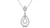 White 14 Karat Drop Pendant Wi