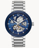 Bulova Men's Modern Automatic Futuro Stainless Steel Skeleton Watch