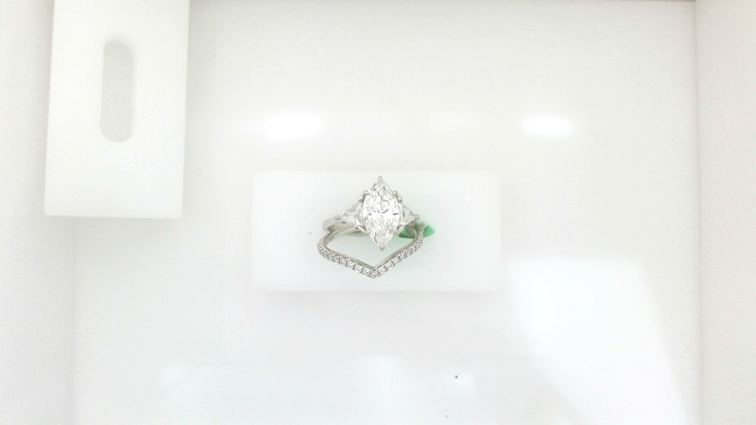 LAB Diamond Wedding Set