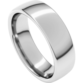 Precious Metal (No Stones) Wedding Bands  -  Men'