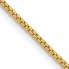 Yellow Silver Box Chain 18 inch