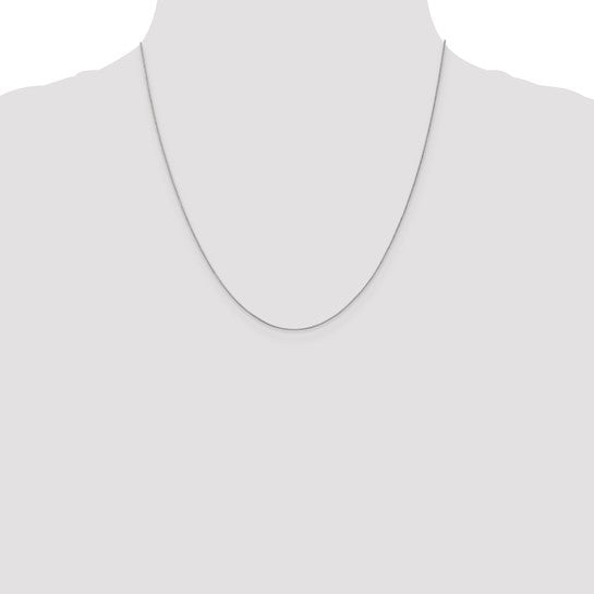 White 10 Karat Chain Length 18