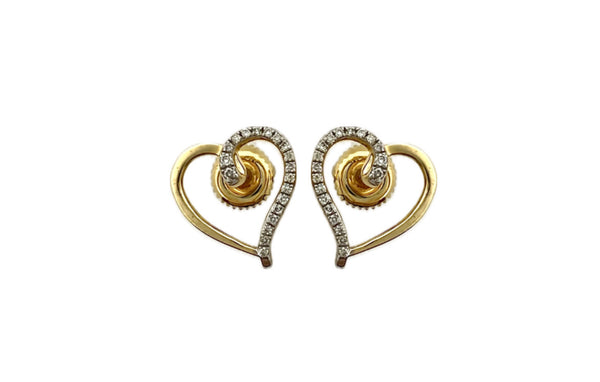 Yellow 10 Karat Stud Earrings