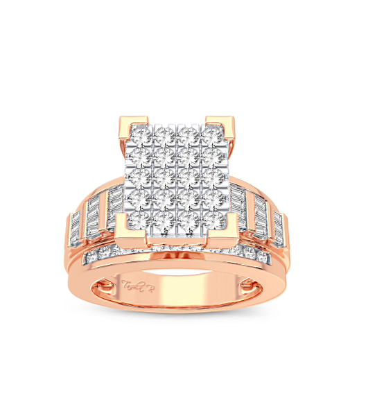 10k Rose Gold Micro Pavé Engagment ring