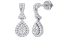 White 10 Karat Drop Earrings W